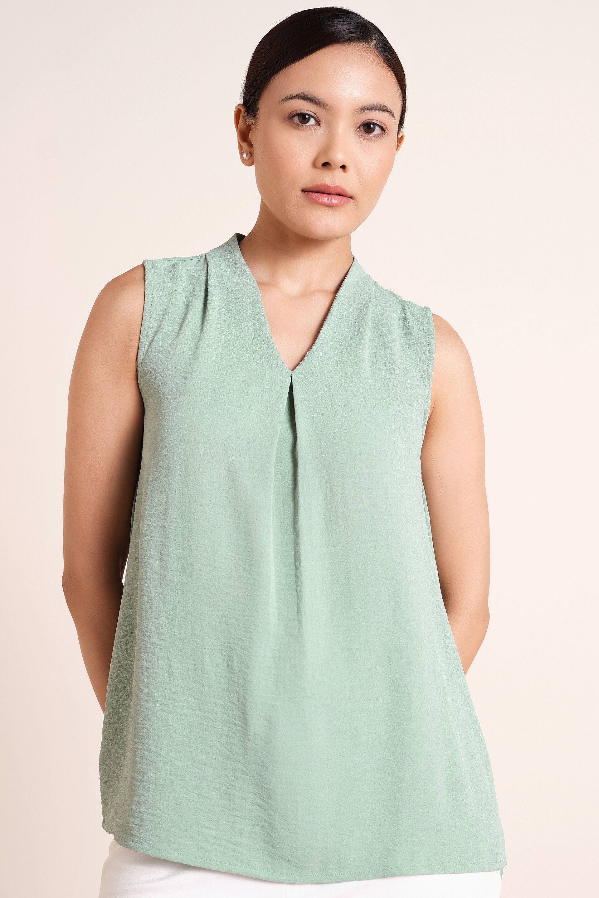 Elodie Sage Top, Sage Green, image 1